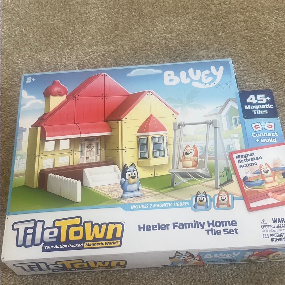 Bluey Heeler Family Home Tile Playset